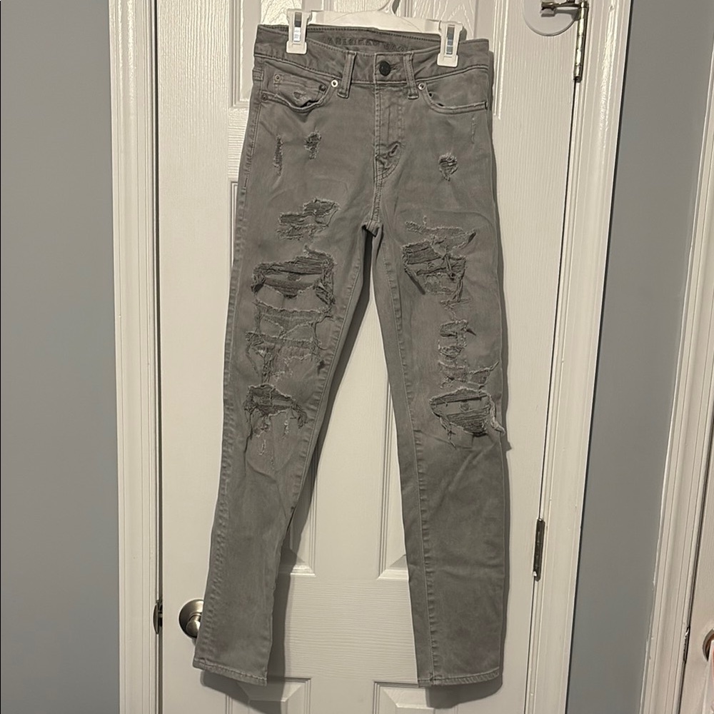 AE AirFlex+ Ripped Men's Slim Gray Jean